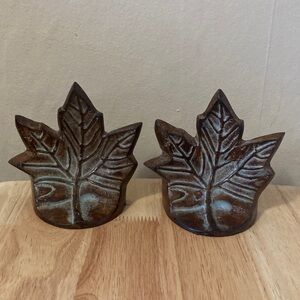 Maple Leaf Bookends